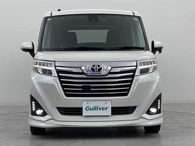 トヨタ ルーミー カスタムG－T 宮城県 2018(平30)年 7.8万km パールホワイトⅢ スマートアシスト/・衝突回避支援ブレーキ機能/・車線逸脱警報機能/・クルーズコントロール/純正ナビ/・フルセグTV/・BT.CD/DVD.SD/両側パワースライドドア/シートヒーター（D/N)/革巻きステアリング/ステアリングスイッチ/ビルトインETC/ドライブレコーダー/プッシュスタート/純正AW/LEDヘッドライト/LEDフォグ/純正フロアマット/アイドリングストップ