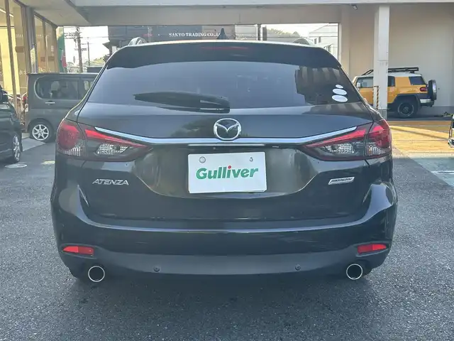 マツダ アテンザ ワゴン 20S プロアクティブ 静岡県 2015(平27)年 6万km ジェットブラックマイカ ワンオーナー/純正ナビ/フルセグTV/DVD/CD/BT/衝突軽減ブレーキ/レーンキープアシスト/ヘッドアップディスプレイ/レーダークルーズコントロール/ブラインドスポットモニター/バックソナー/ビルトインETC/LEDヘッドライト/LEDフォグ/ステアリングスイッチ/ルーフレール/純正19インチAW/スマートキー×2/保証書/取扱説明書/H30/R2/R3/R4/R6点検記録簿有