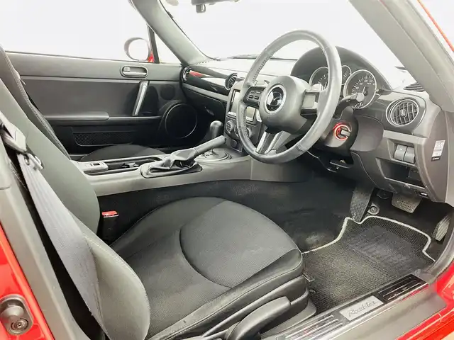 マツダ ロードスター S RHT 福島県 2013(平25)年 12.7万km トゥルーレッド オープンカー/社外７インチナビ/・型番；C9P9/・フルセグ/TV/CD/DVD/BT/iPod/AUX/USB/CD/FM/AM/LEDヘッドライト/純正アルミホイール付きサマータイヤ/パドルシフト/デジタルインナーミラー/プッシュスタート/・スマートキー