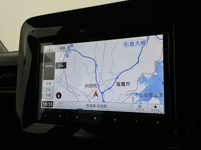 スズキ スペーシア ギア HYBRID XZターボ 宮城県 2024(令6)年 2万km モスグレーメタリック パイオニア８型ナビ/両側パワースライドドア/ヘッドアップディスプレイ/アダプティブクルーズコントロール/シート／ステアリングヒーター/フルセグTV/バックモニター/ETC/衝突軽減ブレーキ/レーンキープアシスト/オートハイビーム/パーキングセンサー/LEDヘッドライト/フォグランプ/ルーフレール/禁煙車