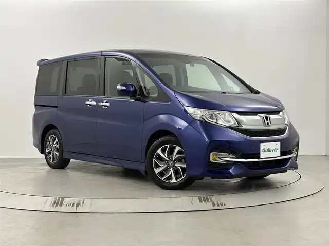 ホンダ ステップワゴン スパーダ 埼玉県 2016(平28)年 5万km コバルトブルーパール 純正メモリナビ（AM/FM/CD/DVD/BT）/フルセグTV/ドライブレコーダー/ETC/追従式クルーズコントロール/レーンキープアシスト/両側パワースライドドア/サンシェード/オートライト/純正フロアマット/純正１６インチアルミホイール