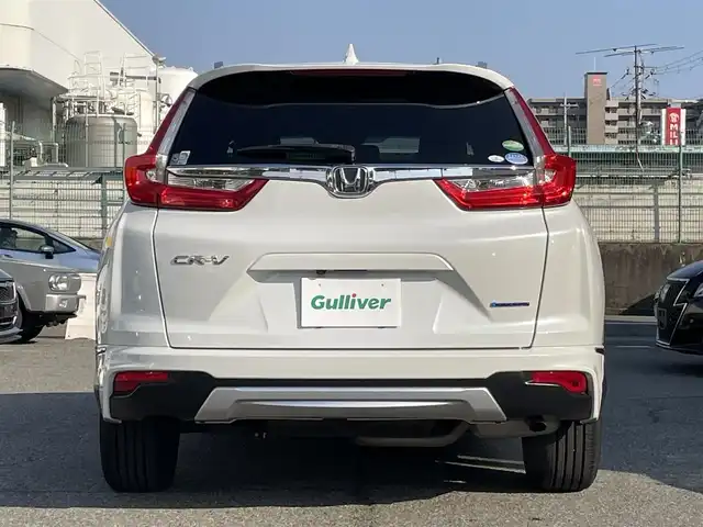 ホンダ ＣＲ－Ｖ ハイブリッド EX・マスターピース 兵庫県 2019(令1)年 5.1万km プラチナホワイトパール 純正インターナビ/フルセグTV/バックカメラ/BlueTooth/サンルーフ/パワーバックドア/レザーシート/パワーシート/シートヒーター/パドルシフト/ルーフレール/ビルドインETC2.0/ホンダセンシング/　・衝突軽減ブレーキ（CMBS）/　・誤発進抑制機能/　・歩行者事故低減ステアリング/　・路外逸脱抑制機能/　・先行車発進お知らせ機能/　・標識認識機能/　・オートハイビーム/　・アダプティブクルコン/　・車線維持支援システム（LKAS）