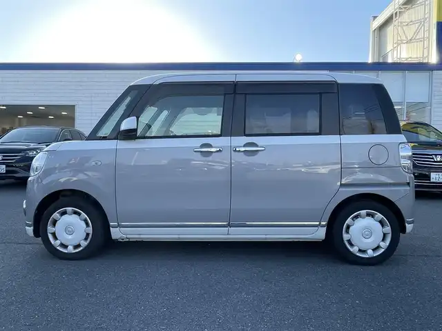 ダイハツ ムーヴ キャンバス G メイクアップ SA Ⅲ 東京都 2017(平29)年 7.6万km パールホワイトⅢ/スムースグレーマイカメタリック 2トーン (株)IDOMが運営する【じしゃロン昭島店】の自社ローン専用車両になります。/こちらは現金またはオートローンご利用時の価格です。/自社ローンご希望の方は別途その旨お申付け下さい/社外SDナビ/バックカメラ/全方位カメラ/スマートアシスト/LEDヘッドライトカメラ/ETC/両側パワースライドドア/スマートキー/プッシュスタート