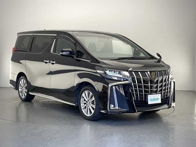 トヨタ アルファード S タイプゴールド 長野県 2021(令3)年 4.5万km ブラック ４WD/トヨタセーフティーセンス/プリクラッシュセーフティ/レーントレーシングアシスト（LTA）/レーダークルーズコントロール/ロードサインアシスト（RSA）/デジタルインナーミラー/ブラインドスポットモニター(BSM)/リヤクロストラフィックアラート(RCTA)/三眼LEDヘットライト/純正DA（フルセグ/BT/Miracast）/バックカメラ/純正ビルトインETC/両側パワースライド/ハーフレザーシート/純正18インチAW/保証書