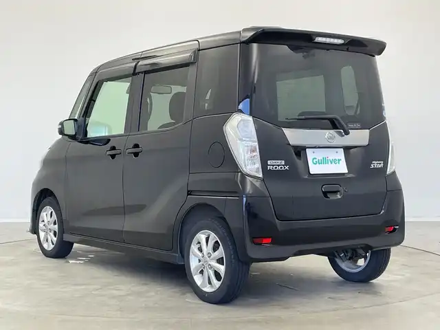 日産 デイズ ルークス ハイウェイスターX 大分県 2017(平29)年 7万km ブラック ストラーダメモリナビ【CN-RE03WD】/　フルセグTV/Bluetooth/CD/DVD/USB/アラウンドビューモニター/両側パワースライドドア/衝突被害軽減ブレーキ/横滑り防止装置/アイドリングストップ/オートマチックハイビーム/LEDヘッドライト/禁煙車