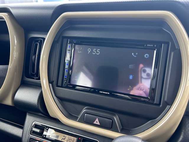 スズキ ハスラー HYBRID G 大阪府 2024(令6)年 0.4万km クールカーキパールメタリック/ソフトベージュメタリック ディスプレイオーディオ　（FH-8500US）/Ｂｌｕｅｔｏｏｔｈ　/バックカメラ　/ＡＵＸ　/レーダークルーズコントロール　/シートヒーター　/パーキングセンサー　/ＬＥＤヘッドライト　/オートライト　/ＥＴＣ　/スマートキー