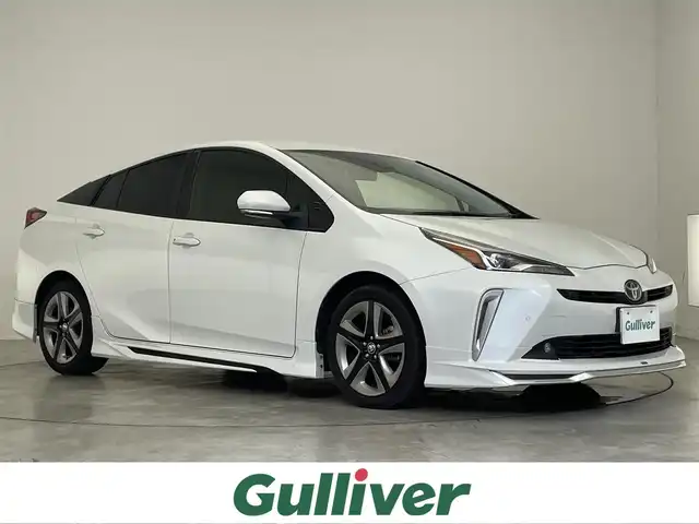 トヨタ プリウス S ツーリングセレクション 滋賀県 2022(令4)年 6.5万km プラチナホワイトパールマイカ モデリスタエアロ/純正ナビ付ディスプレイオーディオ/社外デジタルインナーミラー/社外ドライブレコーダー/クルーズコントロール/LEDヘッドライト/合皮レザーシート/シートヒーター/革巻きステアリング/純正１７AW/オートマチックハイビーム/コーナーセンサー/バックカメラ/Bluetooth/ETC/スマートキー
