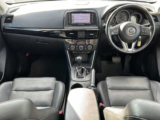 マツダ ＣＸ－５ XD Lパッケージ 山梨県 2013(平25)年 8.7万km メテオグレーマイカ 社外ナビ/　(CD/DVD/iPod/USB/BT)/バックカメラ/クルーズコントロール/HIDオートライト/レザーシート/シートヒーター/パワーシート/純正19インチアルミホイール/スマートキー/ETC