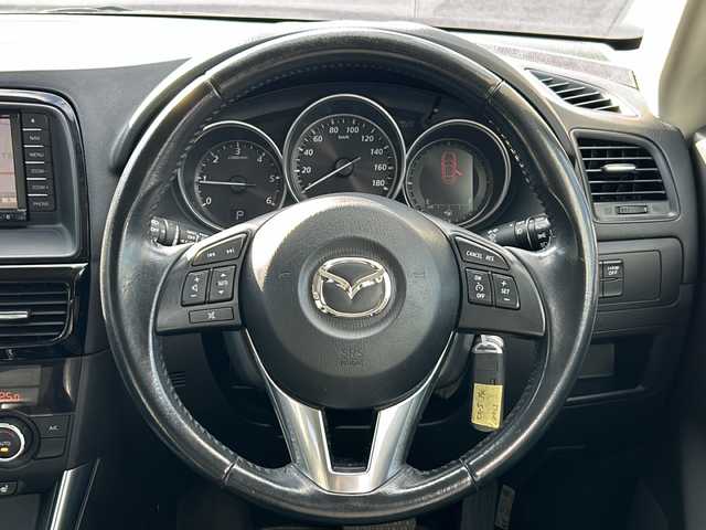 マツダ ＣＸ－５ XD Lパッケージ 山梨県 2013(平25)年 8.7万km メテオグレーマイカ 社外ナビ/　(CD/DVD/iPod/USB/BT)/バックカメラ/クルーズコントロール/HIDオートライト/レザーシート/シートヒーター/パワーシート/純正19インチアルミホイール/スマートキー/ETC
