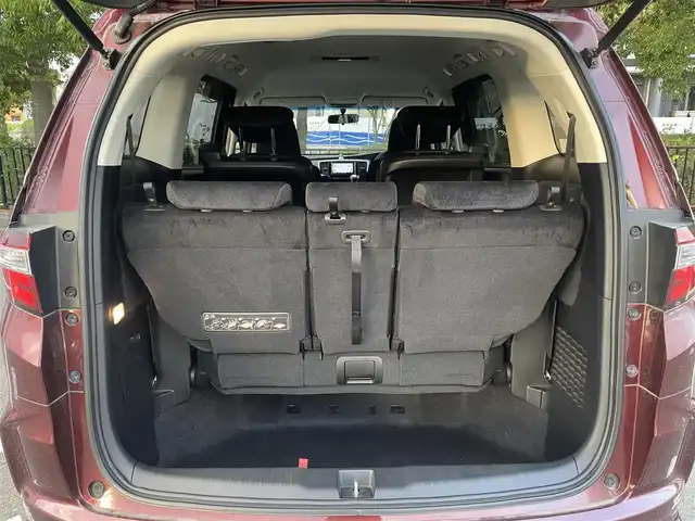 ホンダ オデッセイ G エアロパッケージ 宮城県 2015(平27)年 7.9万km プレミアムディープロッソパール パワースライドドア（両側）/純正ナビ/・フルセグTV/・Bluetooth/・CD/DVD/・ビルドインETC/・バックカメラ/クルーズコントロール/オットマン/LEDヘッドライト/オートライト/リモコンキー/スペアキー/ダブルエアコン