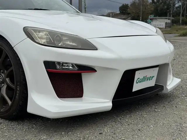 マツダ ＲＸ－８ スピリットR 兵庫県 2013(平25)年 6.9万km クリスタルホワイトパールマイカ RE雨宮リアスポイラー/RE雨宮エンジンフード/NRFフロントバンパー/アブフラッグリアバンパー/RE雨宮シフトノブ/TEIN車高調/純正19インチ鍛造AW/純正ナビ/フルセグTV/DVD再生可/Bluetooth接続可/バックカメラ