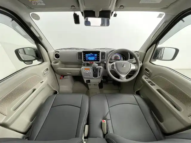 スズキ エブリィ ワゴン PZターボ スペシャル 道央・札幌 2025(令7)年 0.4万km モスグレーメタリック ・４ＷＤ/・オートステップ/・純正ディスプレイオーディオ/・BT/USB/ＡｎｄｒｏｉｄＡｕｔｏ/ＡｐｐｌｅＣａｒＰｌａｙ/・バックカメラ/・ＥＴＣ/・ドライブレコーダー/・両側パワースライドドア/・衝突軽減ブレーキ/・レーンキープアシスト/・シートヒーター/・オートライト/・オートマチックハイビーム/・ＬＥＤヘッドライト/・フロントフォグランプ/・スマートキー/・プッシュスタート/・純正AW１４インチ/・レザー調シートカバー/・ドアバイザー/・電動格納ウィンカーミラー/・スペアキー1本