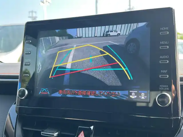 トヨタ カローラツーリング ハイブリッド ダブルバイビー 大阪府 2022(令4)年 0.7万km ブラックマイカ 純正ナビ /バックカメラ /フルセグTV/ETC/BT/USB /前席シートヒーター /ハーフレザー /追従走行有りクルーズコントロール /LED /純正17インチアルミホイール /BSM/衝突軽減システム /オートマチックハイビーム /プッシュスタート
