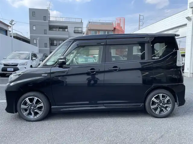 スズキ ソリオ バンディット HV MV 埼玉県 2018(平30)年 10.3万km スーパーブラックパール (株)IDOMが運営する【じしゃロン鳩ヶ谷店】の自社ローン専用車両になりますこちらは現金またはオートローンご利用時の価格です。自社ローンご希望の方は別途その旨お申付け下さい/登録時102740km/両側パワースライドドア/ストラーダSDナビ（CN-RZ746W）/　AM/FM/CD/DVD/MSV/BT/フルセグTV/全方位モニター/ETC/衝突被害軽減システム/レーンキープアシスト/オートクルーズコントロール/横滑り防止機能/プッシュスタート/スマートキー/パドルシフト/D席シートヒーター/LEDヘッドライト/純正15インチAW/電動格納機能付きウインカーミラー/ドアバイザー/純正フロアマット