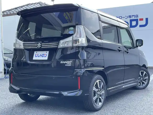 スズキ ソリオ バンディット HV MV 埼玉県 2018(平30)年 10.3万km スーパーブラックパール (株)IDOMが運営する【じしゃロン鳩ヶ谷店】の自社ローン専用車両になりますこちらは現金またはオートローンご利用時の価格です。自社ローンご希望の方は別途その旨お申付け下さい/登録時102740km/両側パワースライドドア/ストラーダSDナビ（CN-RZ746W）/　AM/FM/CD/DVD/MSV/BT/フルセグTV/全方位モニター/ETC/衝突被害軽減システム/レーンキープアシスト/オートクルーズコントロール/横滑り防止機能/プッシュスタート/スマートキー/パドルシフト/D席シートヒーター/LEDヘッドライト/純正15インチAW/電動格納機能付きウインカーミラー/ドアバイザー/純正フロアマット
