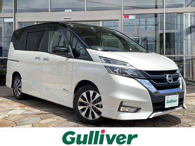日産 セレナ ハイウェイスター プロパイロットED 静岡県 2017(平29)年 4.5万km ブリリアントホワイトパール 2トーン プロパイロット/・エマージェンシーブレーキ/・アクティブクルーズコントロール/・レーンキープアシスト/・コーナーセンサー/純正ナビ/・フルセグTV/・CD/DVD/Bluetooth/ラジオ/主要装備/・両側電動スライドドア/・後席モニター/・バックカメラ/・ドライブレコーダー/・ETC/・LEDヘッドライト/・ステアリングスイッチ/・アイドリングストップ
