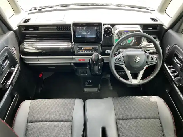 スズキ スペーシア カスタム HYBRID XS ターボ 静岡県 2020(令2)年 5万km ピュアホワイトP エンジンスタートボタン/保証書/取扱説明書/ワンオーナー/パワーステアリング/パワーウィンドウ/パドルシフト/アイドリングストップ/ターボ/スマートキー/オートエアコン/スペアキー/クルーズコントロール（追従あり）/USB入力端子/ETC/SDナビ（CD/DVD/BT/フルセグ）/ドライブレコーダー前後/ベンチシート/フロアマット/D席シートヒーター/両側パワースライドドア/純正アルミホイール/ABS/横滑り防止装置/コーナーセンサー/レーンキープアシスト/盗難防止装置/オートライト/オートマチックハイビーム/LEDヘッドライト/W+サイドエアバック/衝突軽減システム