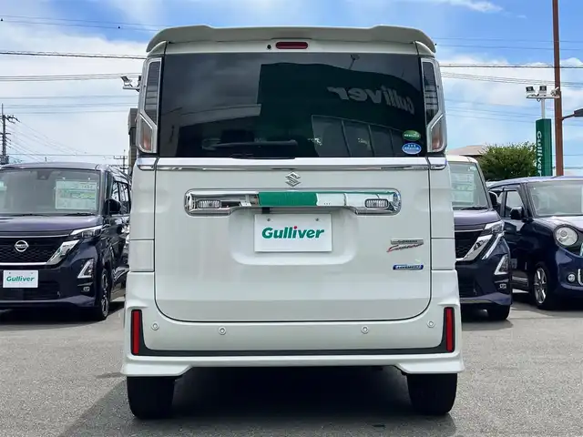 スズキ スペーシア カスタム HYBRID XS ターボ 静岡県 2020(令2)年 5万km ピュアホワイトP エンジンスタートボタン/保証書/取扱説明書/ワンオーナー/パワーステアリング/パワーウィンドウ/パドルシフト/アイドリングストップ/ターボ/スマートキー/オートエアコン/スペアキー/クルーズコントロール（追従あり）/USB入力端子/ETC/SDナビ（CD/DVD/BT/フルセグ）/ドライブレコーダー前後/ベンチシート/フロアマット/D席シートヒーター/両側パワースライドドア/純正アルミホイール/ABS/横滑り防止装置/コーナーセンサー/レーンキープアシスト/盗難防止装置/オートライト/オートマチックハイビーム/LEDヘッドライト/W+サイドエアバック/衝突軽減システム