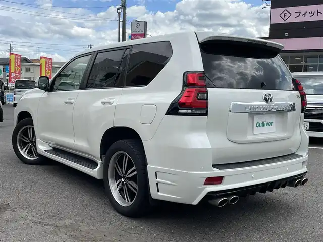 トヨタ ランドクルーザー プラド TX 福島県 2022(令4)年 2.8万km ホワイトパールクリスタルシャイン ワンオーナー/４WD/社外ナビ（アルパイン）/　　　（CD，DVD，FM，AM，BT，TV，HDMI）/デジタルインナーミラー/社外マフラー（M，zSPEED）/社外サスペンション（JAOS）/社外20インチホイール（M，zSPEED）/Bカメラ/クルコン追尾あり/レーンキープアシスト/横滑り防止/オートライト/オートハイビム/ETC/カーテンエアバッグ