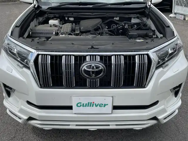 トヨタ ランドクルーザー プラド TX 福島県 2022(令4)年 2.8万km ホワイトパールクリスタルシャイン ワンオーナー/４WD/社外ナビ（アルパイン）/　　　（CD，DVD，FM，AM，BT，TV，HDMI）/デジタルインナーミラー/社外マフラー（M，zSPEED）/社外サスペンション（JAOS）/社外20インチホイール（M，zSPEED）/Bカメラ/クルコン追尾あり/レーンキープアシスト/横滑り防止/オートライト/オートハイビム/ETC/カーテンエアバッグ