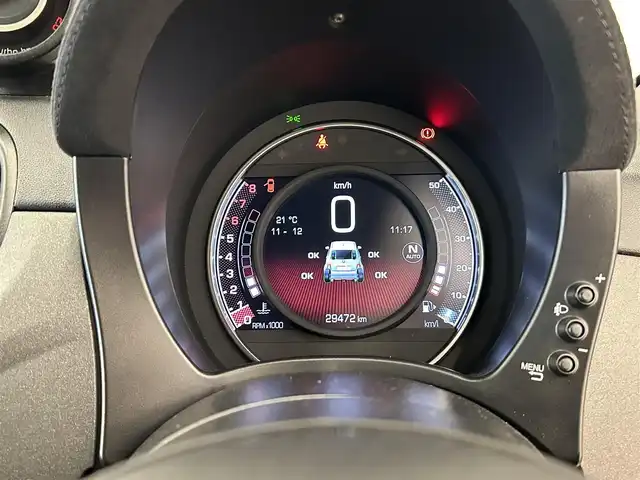 アバルト ５９５ コンペティツィオーネ 岡山県 2018(平30)年 3万km グレー 純正ディスプレイオーディオ/Bluetooth/USB/レカロシート（D）　純正シートあり/パドルシフト/アルミペダル/ETC/ステアリングスイッチ/アバルト純正17インチAW/ブレンボ製レッドキャリパー/リアディフューザー/カーボンサイドミラーカバー/PDC