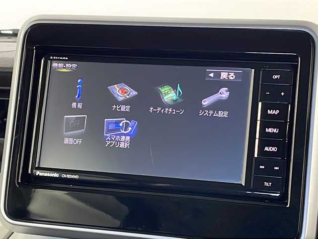 スズキ スペーシア HYBRID G 新潟県 2018(平30)年 6.8万km オフブルーM 衝突軽減ブレーキ/社外7インチナビ　CD・DVD・Bluetooth/ドライブレコーダー/アイドリングストップ/コーナーセンサー/ベンチシート/レーンキープアシスト