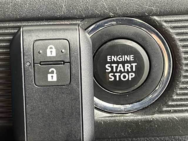 スズキ スペーシア HYBRID G 新潟県 2018(平30)年 6.8万km オフブルーM 衝突軽減ブレーキ/社外7インチナビ　CD・DVD・Bluetooth/ドライブレコーダー/アイドリングストップ/コーナーセンサー/ベンチシート/レーンキープアシスト