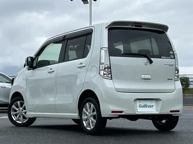 スズキ ワゴンＲ スティングレー X 島根県 2014(平26)年 7.2万km パールホワイト 4WD/社外CDオーディオ/スマートキー/スペアキー/アイドリングストップ/HIDオートライト/ETC/純正フロアマット/純正ドアバイザー/純正アルミホイール