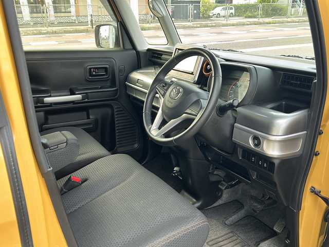 マツダ フレアワゴンタフスタイル ハイブリッドXS 秋田県 2019(平31)年 3.1万km オレンジ 社外メモリナビ/社外CD、DVD、BT/純正ホイールキャップ/４WD/ETC/後方コーナーセンサー/スペアキー