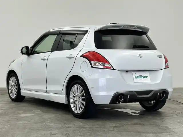 スズキ スイフト スポーツ 群馬県 2012(平24)年 9.7万km スノーホワイトパール 禁煙車　社外７型ナビ　バックカメラ　クルコン　横滑り防止　パドルシフト　オートライト　ＥＴＣ　純正ＡＷ　　純正フロアマット　ＣＤ　ＤＶＤ　ＢＴ　ＵＳＢ　ＡＵＸ　スマートキー　プッシュスタート