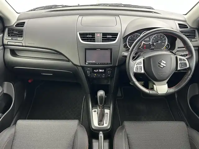 スズキ スイフト スポーツ 群馬県 2012(平24)年 9.7万km スノーホワイトパール 禁煙車　社外７型ナビ　バックカメラ　クルコン　横滑り防止　パドルシフト　オートライト　ＥＴＣ　純正ＡＷ　　純正フロアマット　ＣＤ　ＤＶＤ　ＢＴ　ＵＳＢ　ＡＵＸ　スマートキー　プッシュスタート
