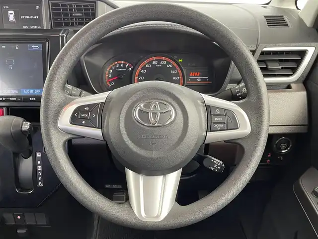 トヨタ ルーミー G S 大分県 2018(平30)年 6.8万km パールホワイトⅢ 純正SDナビ/（フルセグ/CD/DVD/Bluetooth）/バックカメラ/衝突軽減ブレーキ/レーンアラート/両側パワースライドドア/前方ドライブレコーダー/ETC/クルーズコントロール/スマートキー・プッシュスタート/保証書・取扱説明書