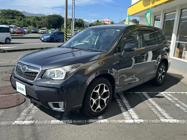 スバル フォレスター S－リミテッド 神奈川県 2015(平27)年 8.5万km ダークグレーメタリック アイサイトｖｅｒ２/衝突軽減システム/レーンキープアシスト/横滑り防止装置/アダプティブクルーズコントロール/コーナーセンサー/シートヒーター/パワーシート/ハーフレザー/キセノンヘッドライト/フォグランプ/社外ナビ（CN-LR700D）/CD/FM/AM/DVD/SD/フルセグTV/純正ＡＷ１８インチ/バックカメラ/スマートキーｘ２本/ビルトインＥＴＣ