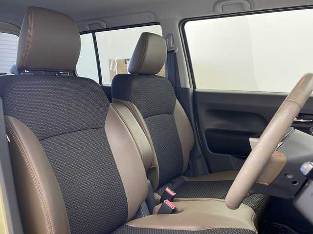 スズキ ハスラー ワンダラー 栃木県 2019(令1)年 1.7万km シフォンアイボリーメタリック/ウッディブラウン2トーンルーフ 純正ナビ/（BT/CD/DVD/フルセグ/AM/FM)/全方位カメラ/バック/サイド/フロントカメラ/衝突軽減システム/車線逸脱抑制機能/横滑り防止/アイドリングストップ/ビルトインETC/ドライブレコーダー/ハーフレザーシート/前席シートヒーター/電動格納ミラー/純正フロアマット/ISOFIX/プッシュスタート/スマートキー