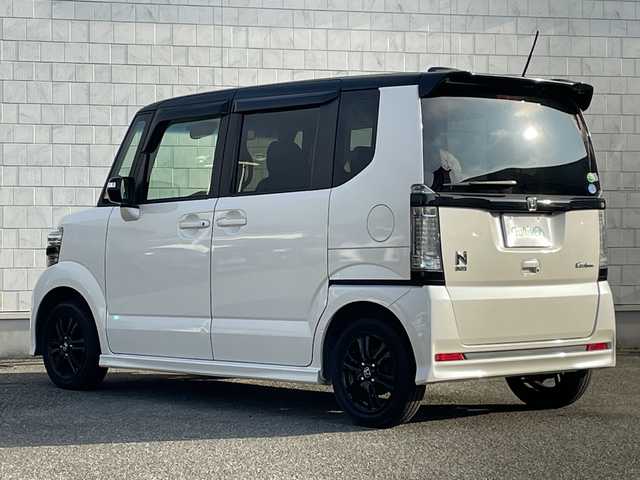 ホンダ Ｎ ＢＯＸ 2トーン カスタム G Lパッケージ 山口県 2015(平27)年 11.1万km プレミアムホワイトパールⅡ 社外ナビ/CD/DVD/SD/BT/AM/FM/フルセグTV/バックカメラ/両側パワースライドドア/ETC/オートライト/電動格納ミラー/純正フロアマット