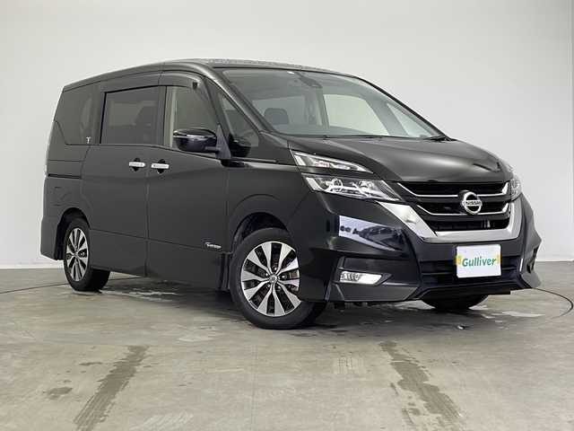 日産 セレナ ハイウェイスター Vセレクション 新潟県 2018(平30)年 3.7万km ダイヤモンドブラック 純正メモリナビ(MM518D-L)/バックカメラ/フルセグTV/LEDヘッドライト/衝突軽減防止装置/スマートキー/ETC/クルーズコントロール/保証書/取扱説明書