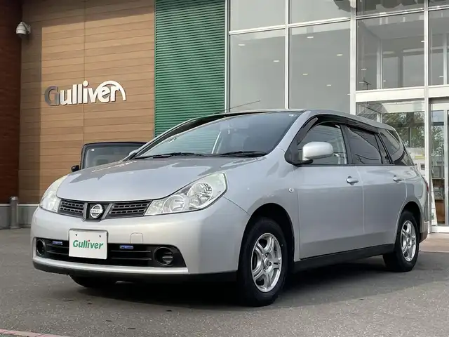 日産 ウイングロード 15M authentic 道央・札幌 2011(平23)年 6.8万km ブリリアントシルバー 社外ＨＤＤナビ(AM/FM/CD/DVD/SD/BT)/フルセグテレビ(走行中視聴不可)/バックカメラ/純正フロアマット/純正ドアバイザー/電動格納ミラー/オートライト/ヘッドライトレベライザー/防眩ミラー/エンジンスターター/スペアキー×１/積込夏タイヤ/　　(純正AW付・１７５/７０R14 22年製 溝４ｍｍ)