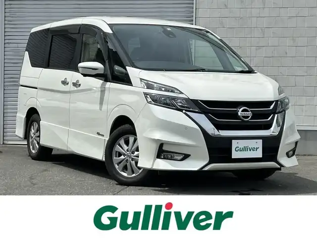 日産 セレナ ハイウェイスター 道東・釧路十勝 2017(平29)年 12万km ブリリアントホワイトパール 4WD/純正ナビ/アラウンドビューモニター/フルセグTV/両側パワースライドドア/クルーズコントロール/衝突軽減ブレーキ/社外AW付冬タイヤ積込/ドアバイザー/フロアマット/プッシュスタート/スマートキー/革巻きステアリング/ステアリングスイッチ