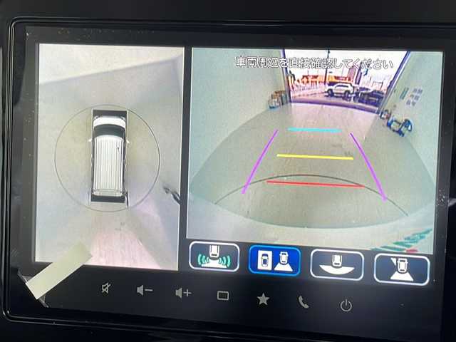 スズキ スペーシア カスタム HYBRID XS 愛知県 2025(令7)年 0.1万km未満 ピュアホワイトパール/ブラック2トーン 登録時走行距離６km/届出済未使用車/８インチ純正ナビ　/・フルセグ/・Bluetooth/・androidauto/全方位モニター/デュアルセンサーブレーキサポートII/アダプティブクルーズコントロール/車線逸脱抑制機能/ヘッドアップディスプレイ/標識認識/発進時おしらせ/誤発進抑制/横滑り防止/ハイビームアシスト/ステアリングヒーター/シートヒーター/電動パーキングブレーキ