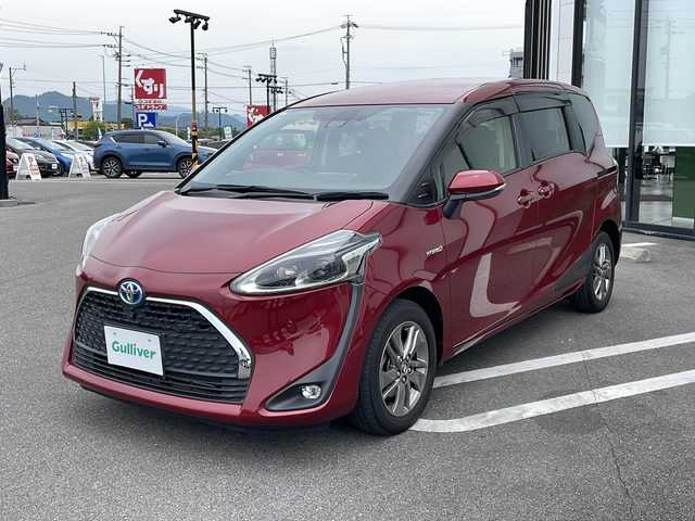 トヨタ シエンタ ハイブリッド G クエロ 岐阜県 2019(平31)年 5万km センシュアルレッドマイカ 純正９型ナビ　/ビルトインＥＴＣ　/全方位カメラ　/ドライブレコーダー　/クルーズコントロール/両側パワースライド　/衝突軽減システム　/レーンキープアシスト　/横滑り防止装置　/前後コーナーセンサー　/ＬＥＤヘッドライト　/オートハイビーム/オートライト/プッシュスタート/スマートキー/純正15インチアルミホイール/純正フロアマット