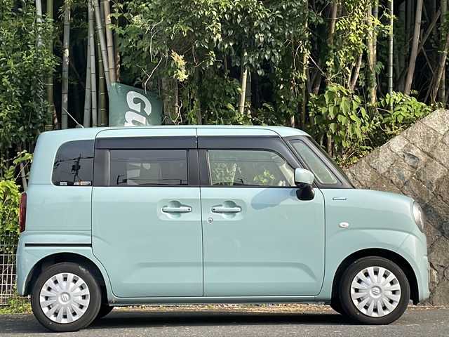 スズキ ワゴンＲ スマイル HYBRID S 京都府 2022(令4)年 1万km オフブルーM ワンオーナー/純正ナビ/・フルセグTV/BTオーディオ/CD/DVD/USB/アラウンドビューモニター/バックカメラ/フロントカメラ/ビルトインETC/ドラレコ/AppleCarPlay/AndroidAuto/両側パワースライドドア/シートヒーター/コーナーセンサー/横滑り防止システム/レーンアシスト/衝突軽減ブレーキ/LEDオートライト/アイドリングストップ/プッシュスタート/ステアリングスイッチ/純正フロアマット/純正ドアバイザー/スマートキースペア/保証書＆取説
