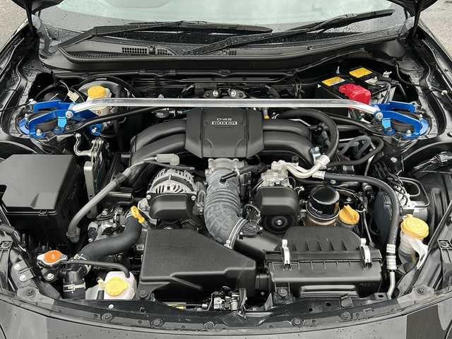 トヨタ ＧＲ８６ RZ 福島県 2022(令4)年 5.4万km クリスタルブラックシリカ ＧＲエアロ　ＴＯＭｓ４本出しマフラー　ＴＲＤスプリング　社外エキゾーストマニホールド　ＣＵＳＣＯタワーバー　純正９型ナビ　バックＣ　クルコン　ドラレコ　純正１８ＡＷ　スポーツバイザー　スペアキー