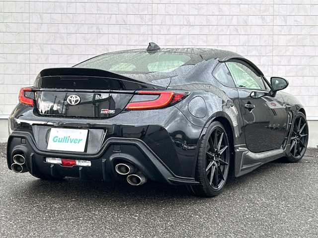 トヨタ ＧＲ８６ RZ 福島県 2022(令4)年 5.4万km クリスタルブラックシリカ ＧＲエアロ　ＴＯＭｓ４本出しマフラー　ＴＲＤスプリング　社外エキゾーストマニホールド　ＣＵＳＣＯタワーバー　純正９型ナビ　バックＣ　クルコン　ドラレコ　純正１８ＡＷ　スポーツバイザー　スペアキー