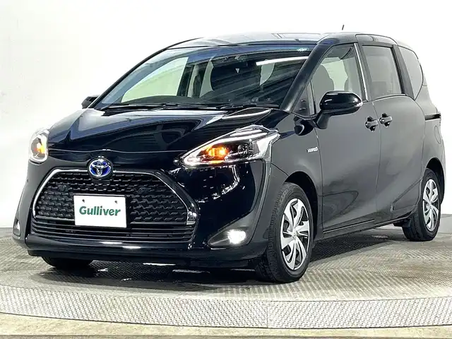トヨタ シエンタ ハイブリッド G クエロ 大阪府 2019(平31)年 2.5万km ブラックマイカ 純正ナビ(フルセグ/DVD再生/Bluetooth) バックカメラ ETC 両側パワースライドドア 衝突軽減 クルコン クリアランスソナー トヨタセーフティセンス ハーフレザー ドラレコ スマートキー