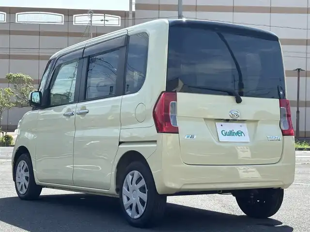 ダイハツ タント X ターボ スマートセレ SA 宮城県 2014(平26)年 1.9万km コットンアイボリー 登録時走行距離18298KM/・衝突被害軽減/・レーンキープアシスト/・純正８インチＳＤナビ（ＣＤ／ＤＶＤ．ＢＴ．フルセグ）/・バックカメラ/・左側パワースライドドア/・スマートキー/・ＥＴＣ/・オートライト/・横滑り防止/・電格ミラー/・純正ＡＷ