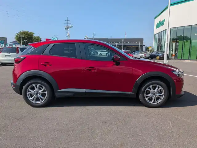 マツダ ＣＸ－３ 15S ツーリング 福井県 2021(令3)年 4.2万km ソウルレッドクリスタルM ワンオーナー車/全方位カメラ/純正16インチAW/コーナーセンサー/ETC/衝突被害軽減システム/LEDヘッドライト/純正メモリナビ（CD/DVD/BT/USB/AUX）/フルセグテレビ/アイドリングストップ/レーンキープアシスト/横滑り防止装置/盗難防止装置/ダブル＋サイドエアバッグ/カーテンエアバッグ/純正フロアマット/スマートキー
