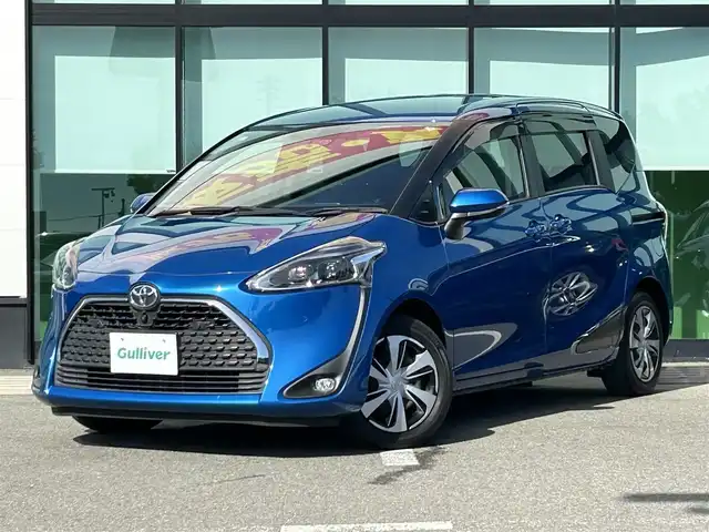 トヨタ シエンタ G クエロ 和歌山県 2019(令1)年 3.3万km コバルトブルーメタリック 純正7インチナビ/フルセグTV/(AM/FM/CD/DVD/SD/USB/Bluetooth)/全方位カメラ/衝突軽減ブレーキ/車線逸脱防止/クリアランスソナー/先行車発進お知らせ/両側パワースライドドア/ETC/ドライブレコーダー/LEDヘッドライト/オートライト/フォグランプ/オートハイビーム/ハーフレザーシート/プッシュスタート/スマートキー/スペアキー