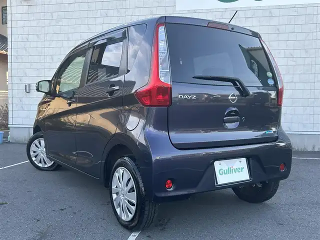 日産 デイズ X Vセレ +SeftyⅡ 静岡県 2014(平26)年 1.5万km プレミアムパープルP 全方位カメラ/衝突被害軽減システム/横滑り防止装置/盗難防止装置/プッシュスタート/スマートキー/CDチェンジャー/ETC/純正フロアマット/取扱説明書/保証書