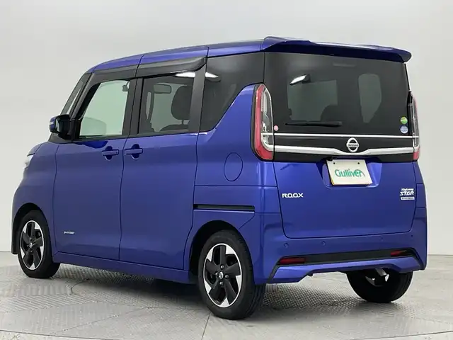 日産 ルークス ハイウェイスター X 新潟県 2020(令2)年 4.5万km アトランティックブルー 純正ナビ/　　フルセグ/CD/DVD/BT/バックカメラ/アラウンドビューモニター/片側パワースライドドア/LEDオートライト/純正14インチアルミホイール/ステアリングスイッチ/アイドリングストップ/社外アルミホイール付スタッドレスタイヤ車載/スマートキー/ETC