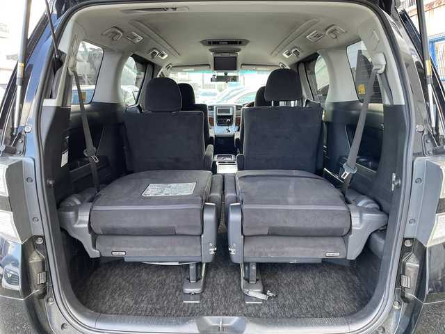 トヨタ ヴェルファイア 2．4Z プラチナセレクションⅡ 神奈川県 2011(平23)年 11.9万km ブラック (株)IDOMが運営する【じしゃロン相模原店】の自社ローン専用車両になります。こちらは現金またはオートローンご利用時の価格です。自社ローンご希望の方は別途その旨お申付け下さい/純正メモリナビ/バックカメラ/フリップダウンモニター/社外ドラレコ/ETC/パワーバックドア/ステアリングリモコン